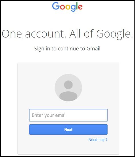 An example of a Google login screen from a phishing email