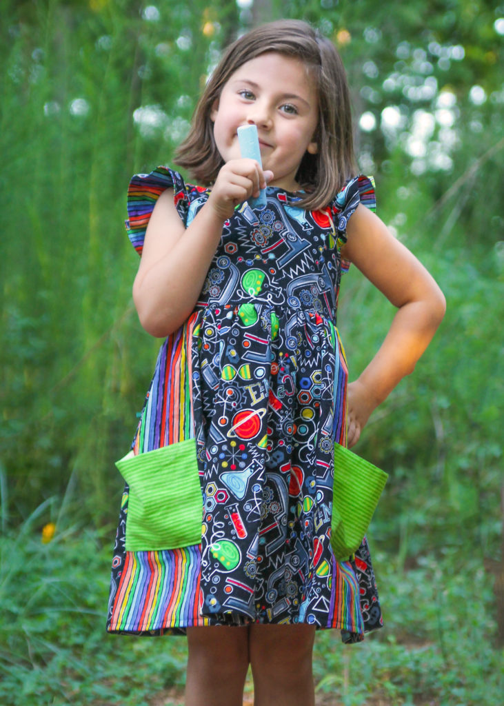 STEM Stitchery's "science dress," founder Angie Gehrt's favorite item.