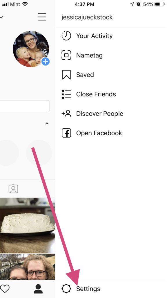 open your Instagram settings and turn off auto-saving of Instagram uploads